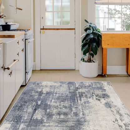 Modern Echo Blue Haze Rug