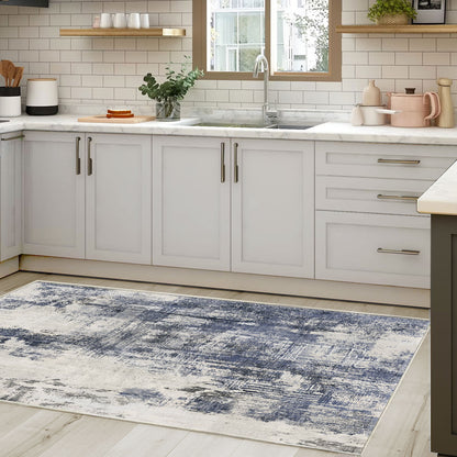 Modern Echo Blue Haze Rug