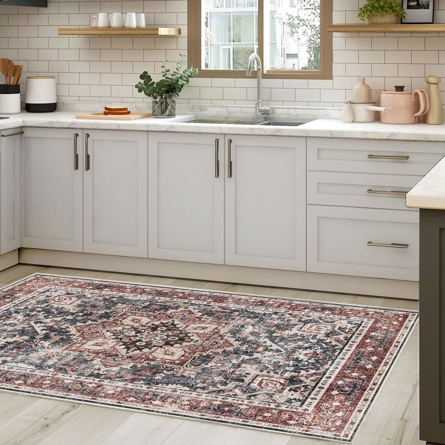 Boho Bliss Antique Red Area Rug