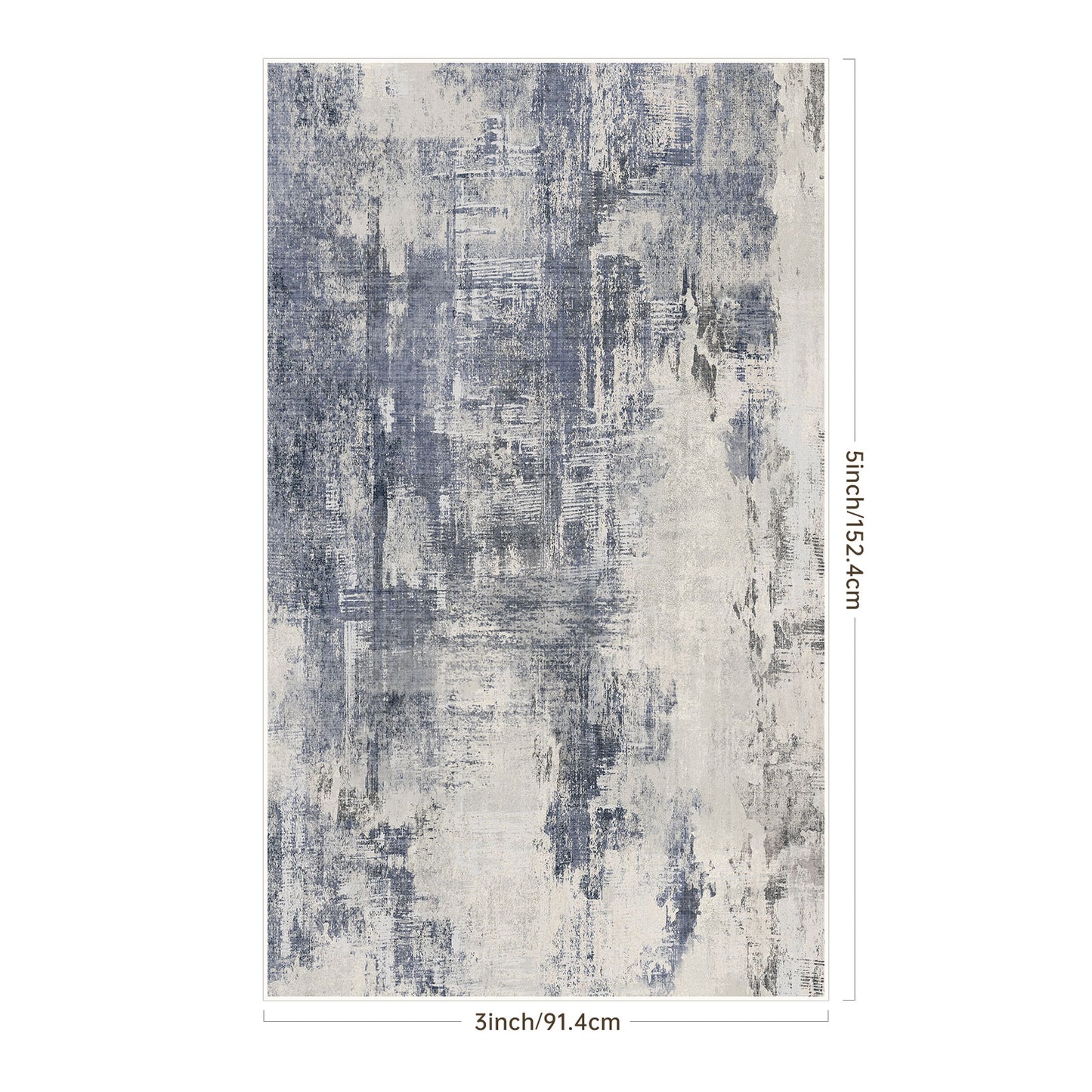 Modern Echo Blue Haze Rug