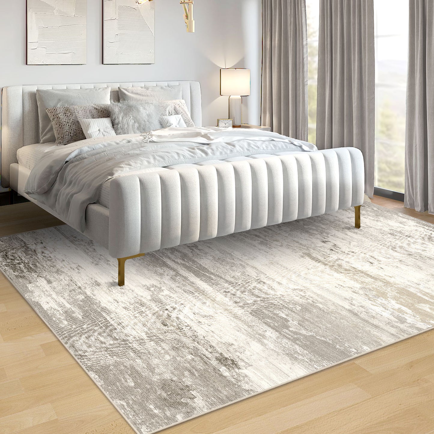 Modern Echo Sandstone Rug