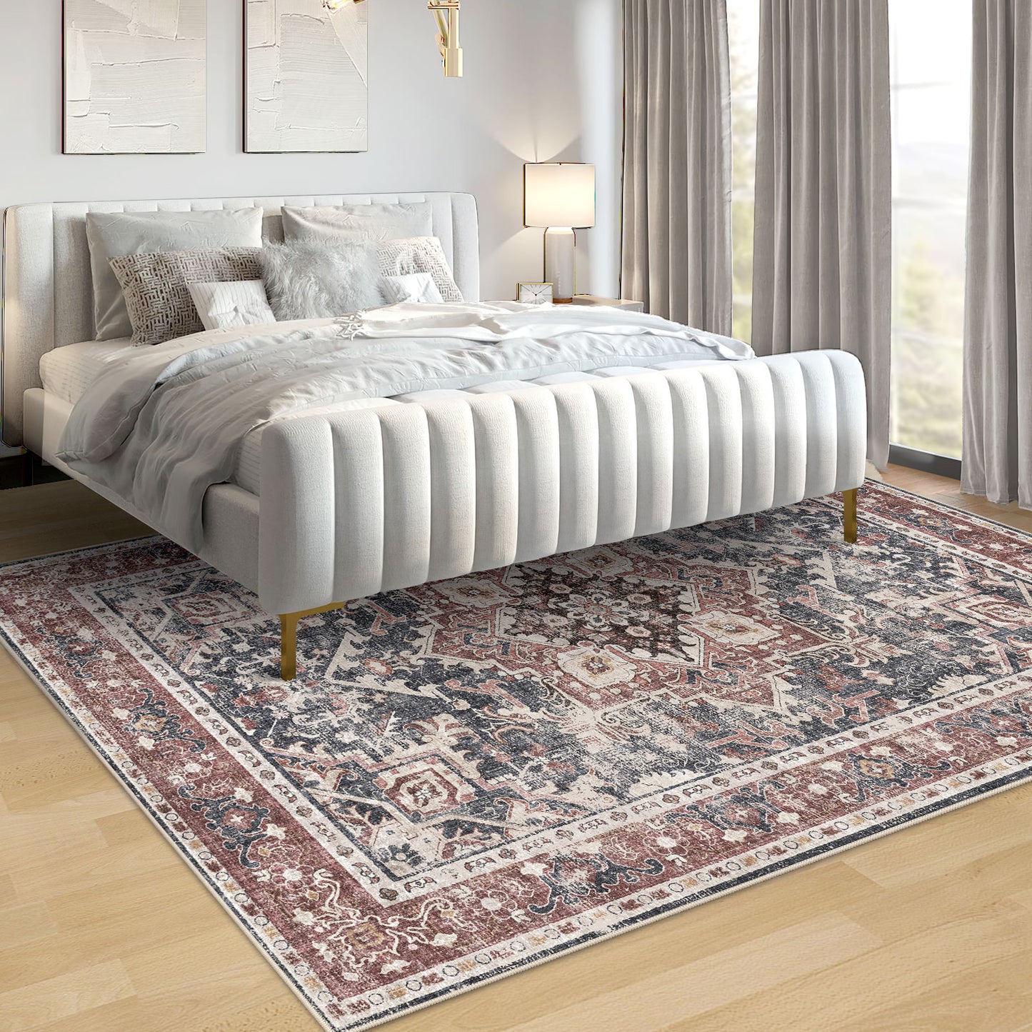 Boho Bliss Antique Red Area Rug