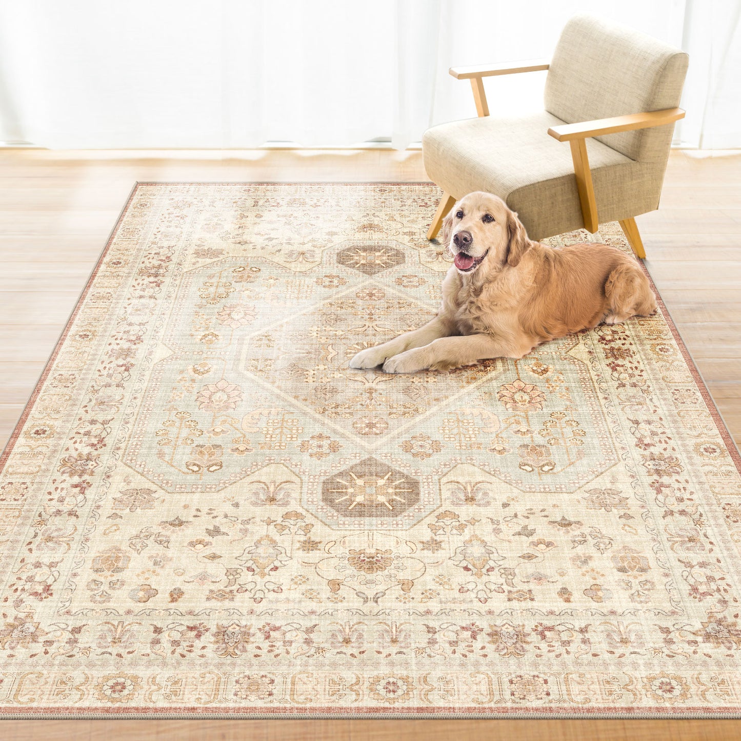 Blossom Whisper Beige Rug