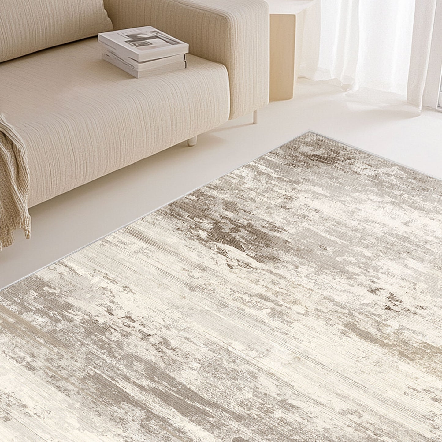 Modern Echo Sandstone Rug